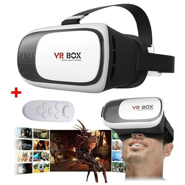 Очки виртуальной реальности с пультом 3D VR BOX 2.0 для телефона , цвет ...