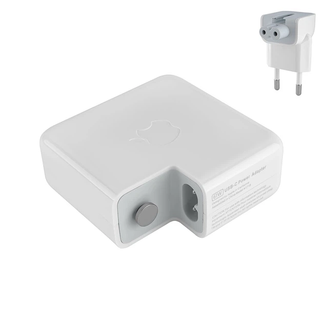Блок живлення для ноутбука Apple USB‑C (Type‑C) 61W, білий, з кабелем (A1718) - изображение 3