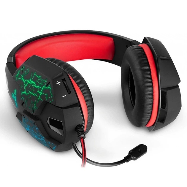 Навушники REAL-EL GDX-7750 Black-Red - Фото 3 Навушники REAL-EL GDX-7750 Black-Red - зображення 3