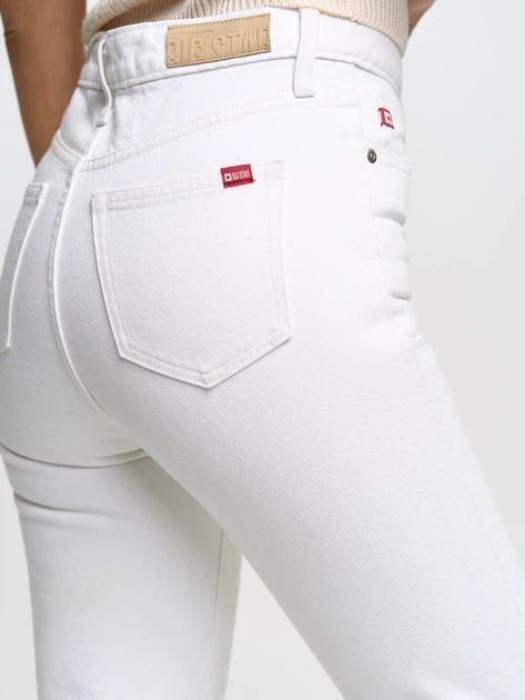 Джинси Regular fit жіночі Big Star WINONA-101 W25 L30 Білі (5900714627638) - зображення 3