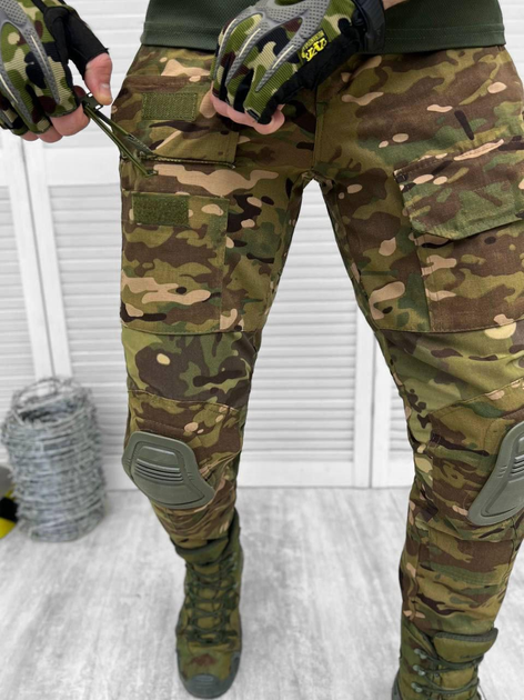 Боевые штаны с наколенниками Побратим Мультикам 50 - изображение 1