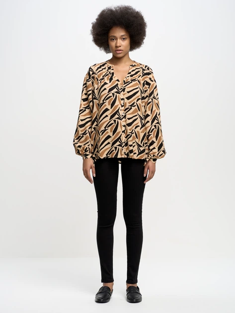 Блузка Big Star WZORISA-802 XXL Коричнева (5900714596910) - зображення 2