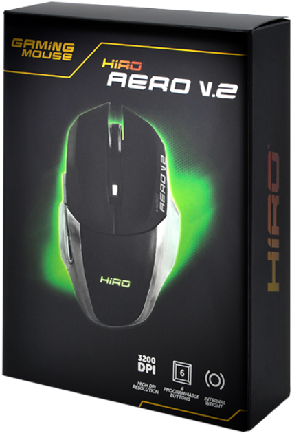 Миша HIRO Aero V2 USB Black (NTT-22v2) - зображення 4