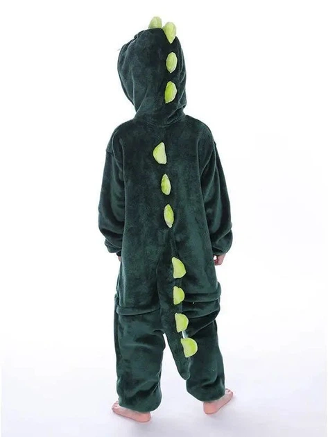 Детская пижама кигуруми Динозавр (дракон) Зеленый Kigurumi kcr0040 100 см - Фото 3 Детская пижама кигуруми Динозавр (дракон) Зеленый Kigurumi kcr0040 100 см - изображение 3