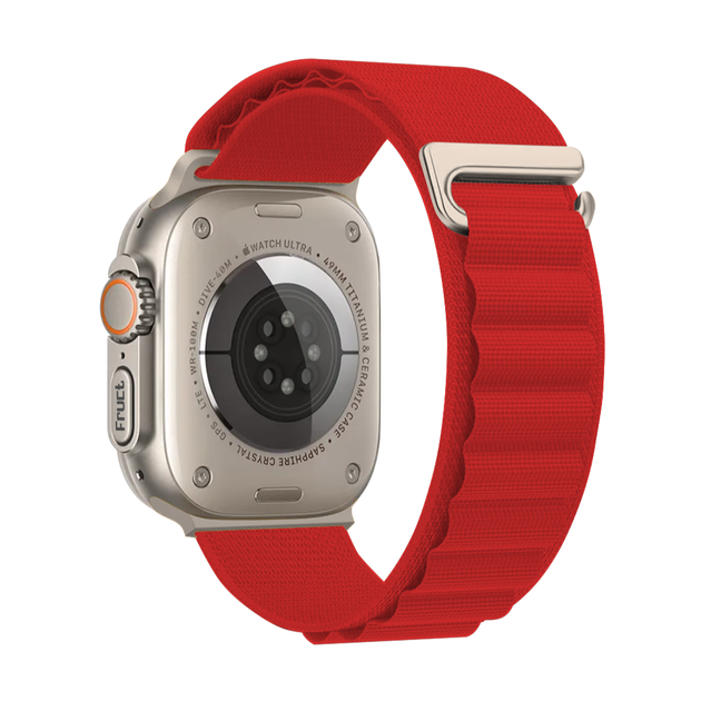 Нейлоновий ремінець Fruct Alpine Loop for Apple Watch 42/44/45/46/49 mm Red - зображення 2