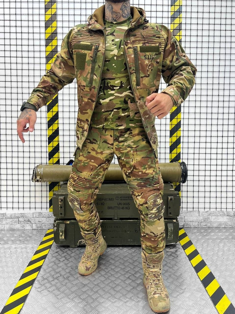 Тактический осенний военный комплект 5.11 ( Куртка + Штаны ), Камуфляж: Мультикам, Размер: M - изображение 1