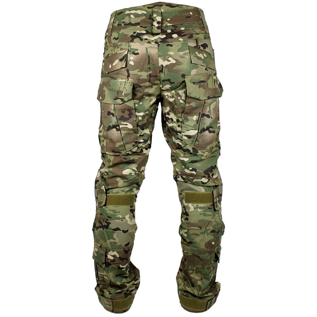 Штани Тактичні з Наколінниками Літо 12 кишень ClefersTac G2 Мультикам ріп-стоп літні - Камуфляжні Військові Армійські штани Розмір: L (50230861) - зображення 2