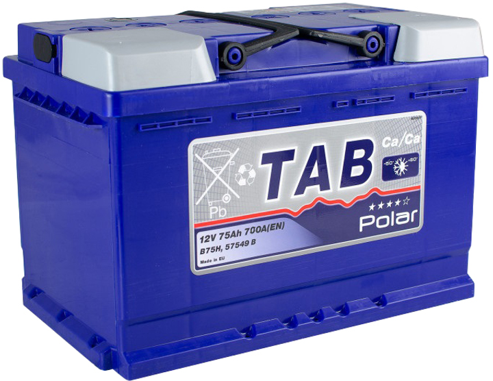 Автомобильный аккумулятор 75 Ah/12V TAB Polar Blue (0) Euro (121 075 ...