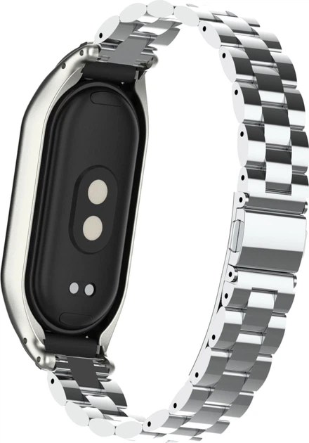 Металлический ремешок Shark для Xiaomi Smart Band 9 Silver (37522