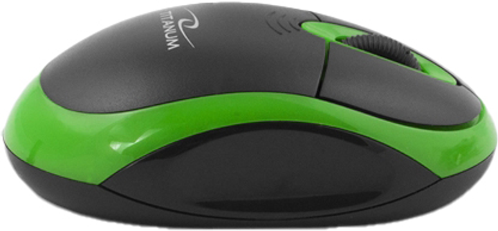 Mysz bezprzewodowa Esperanza Titanum TM116G Czarny/Zielony (5901299911532) - obraz 2