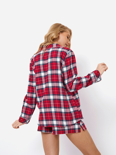 Piżama (koszula + spodenki) Aruelle Marissa pajama short L Czerwona (5905616143675) - obraz 2