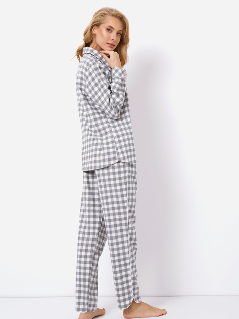 Піжама (сорочка + штани) Aruelle Stacy pajama long L Сіра (5905616144085) - зображення 2