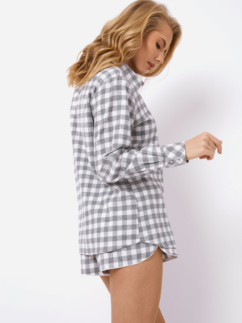 Piżama (koszula + spodenki) Aruelle Stacy pajama short XL Szara (5905616144146) - obraz 2
