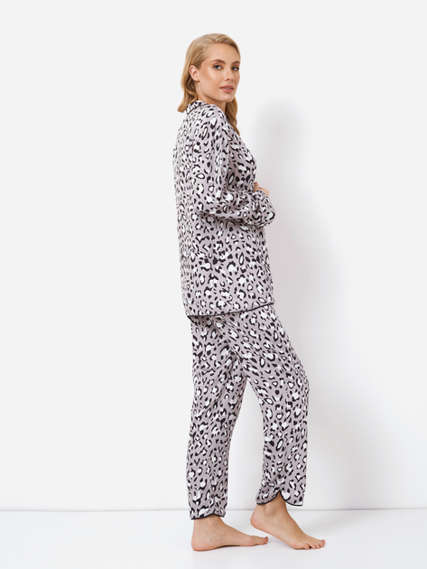 Піжама (сорочка + штани) Aruelle Valencia pajama long L Сіра (5905616144337) - зображення 3