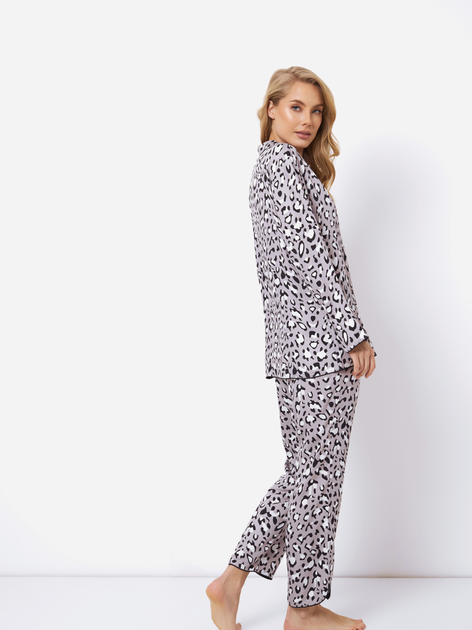 Піжама (сорочка + штани) Aruelle Valencia pajama long XL Сіра (5905616144344) - зображення 2