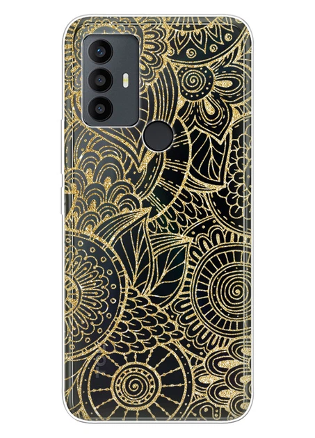 Прозрачный силиконовый чехол iSwag для TCL 30 SE / TCL 30E / TCL 306 / TCL 305 с рисунком - Золотая мандала (ISTCL30SE7) - Фото 1 Прозрачный силиконовый чехол iSwag для TCL 30 SE / TCL 30E / TCL 306 / TCL 305 с рисунком - Золотая мандала (ISTCL30SE7) - изображение 1