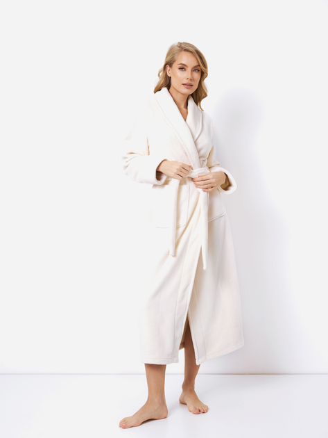 Халат жіночий Aruelle Teodora bathrobe S Білий (5905616140056) - зображення 1