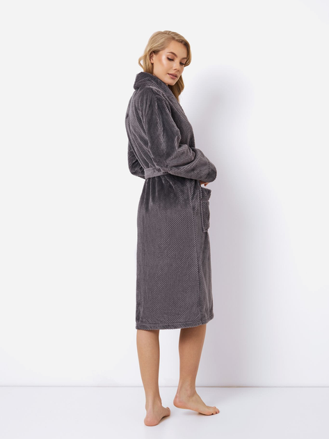 Халат жіночий Aruelle Keira bathrobe S Чорний (5904541430485) - зображення 2