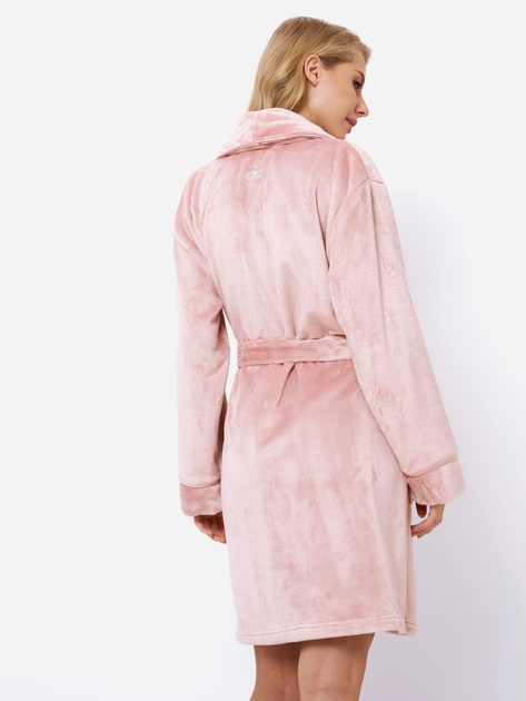 Халат жіночий великого розміру Aruelle Eva bathrobe XL Рожевий (5904541439860) - зображення 2