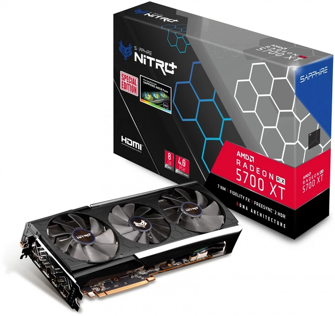 Видеокарта Sapphire PCI-Ex Radeon RX 5700 XT NITRO+ 8GB GDDR6 (256 bit). Tray. - Б/У - изображение 2
