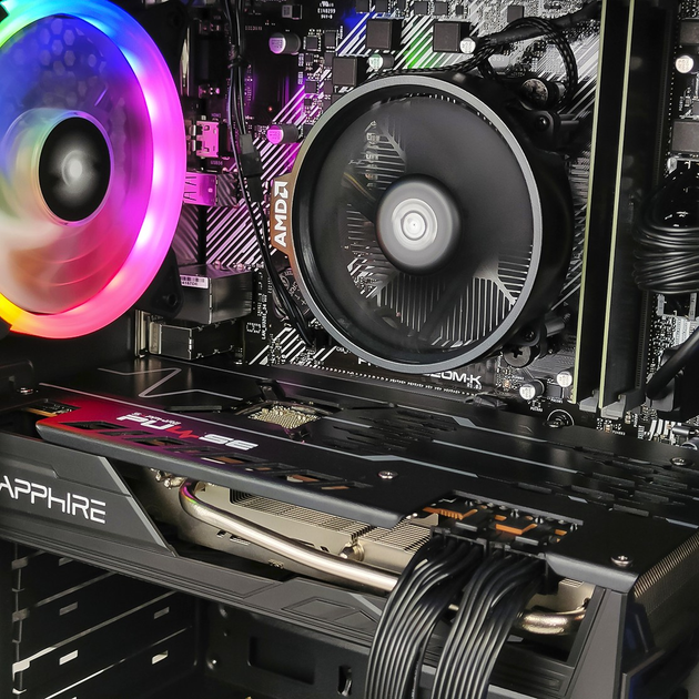 【ゲーミングPCフルセット】Ryzen5 RX580 MS Office搭載 激安】RX580搭載すぐに使えるゲーミングPCフルセット