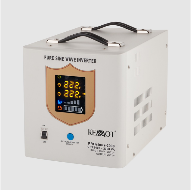 Гибридный ИБП/Инвертор Kemot PROsinus-2000 12V 230V 2000VA/1200W ...