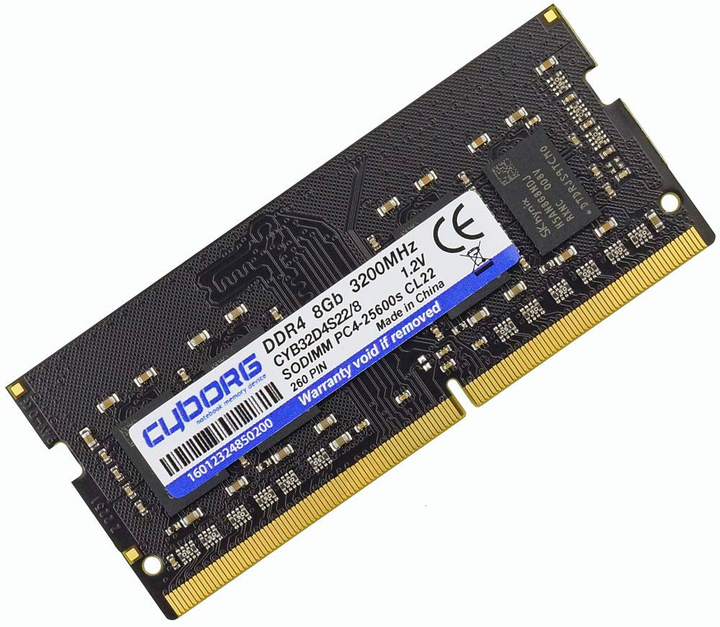 Оперативная память DDR4-3200 8GB PC4-25600 для ноутбука SODIMM CYBORG ...