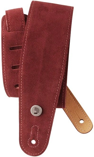 Ремень гитарный D'Addario 25SS03-DX Suede Guitar Strap (Burgundy) - изображение 3