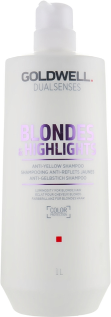Szampon Goldwell Dualsenses Blondes & Highlights przeciw żółknięciu włosów blond i z refleksami 1000 ml (4021609029120) - obraz 1