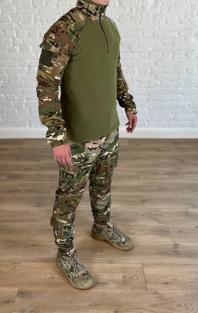 Военно-тактическая форма на флисе рип-стоп убакс со штанами Олива XL - изображение 2