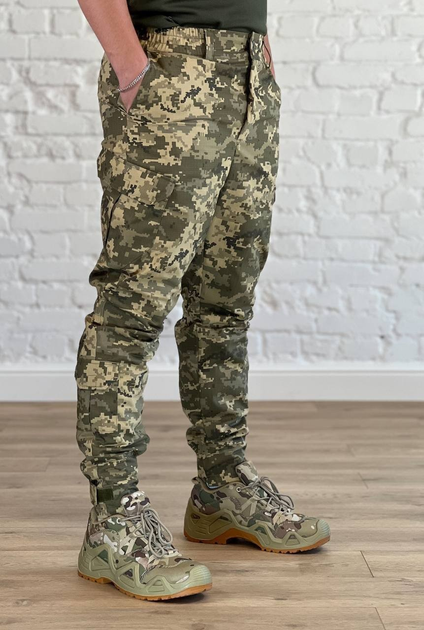 Армейские штаны рип-стоп с флисовой подкладкой Пиксель XXL - изображение 2