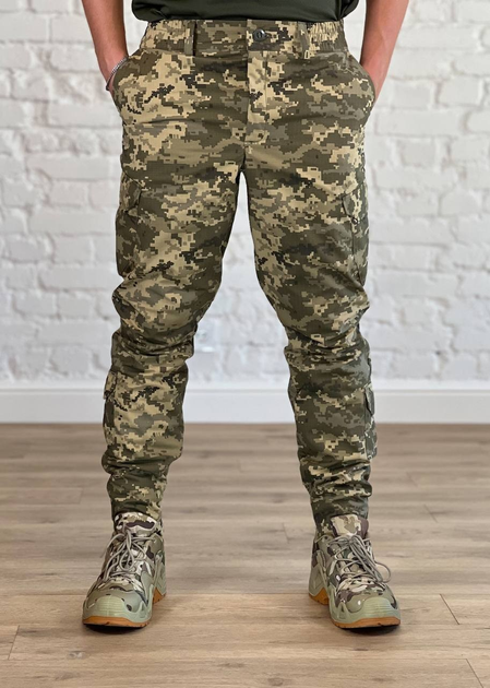 Армейские штаны рип-стоп с флисовой подкладкой Пиксель M - изображение 1