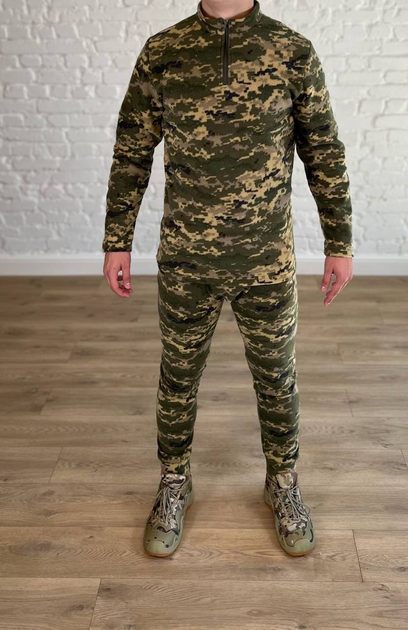 Військово-тактичний костюм пуловер + штани осінній Піксель S - зображення 2