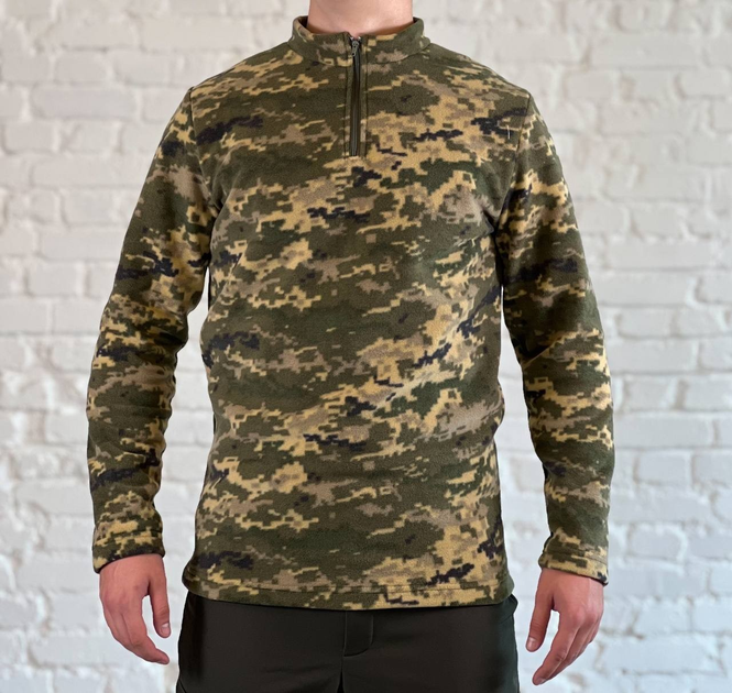 Флисовый армейский пуловер на флисе Пиксель S - изображение 1