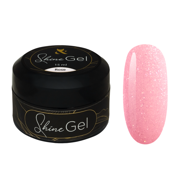 Гель для укрепления натуральных ногтей F.O.X Shine Gel Rose 15 мл - Фото 1 Гель для укрепления натуральных ногтей F.O.X Shine Gel Rose 15 мл - изображение 1