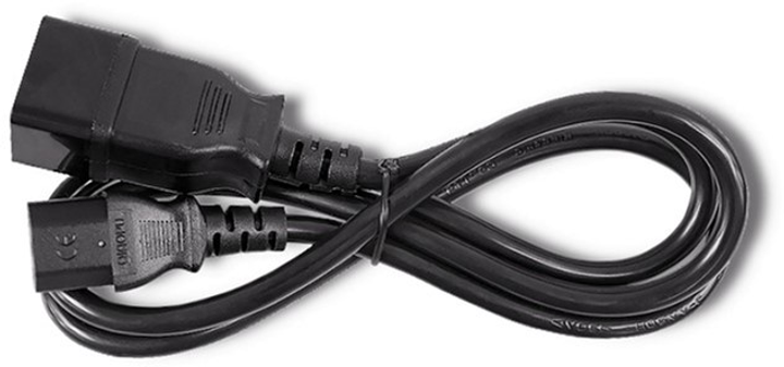 Kabel zasilający do UPS Qoltec IEC C20-C13 3x1.5mm², 1.2m Czarny (5901878539911) - obraz 3