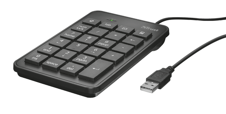 Клавиатура цифровая Trust Xalas USB Numeric Keypad 22221 проводная Черный - изображение 3