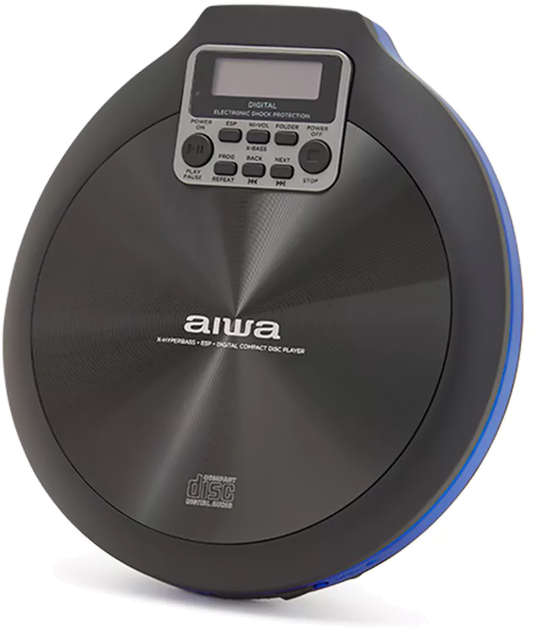 MP3 CD-плеєр Aiwa PCD-810BL (8435256898095) - зображення 3