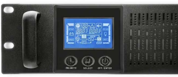 UPS Qoltec RACK 2KVA 1600W LCD (5901878539461) - obraz 3