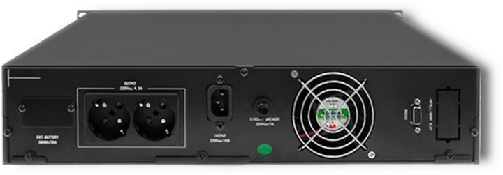 ДБЖ Qoltec RACK 3KVA 2400W LCD (5901878539478) - зображення 4