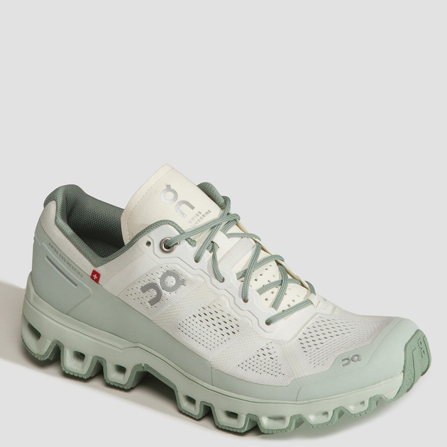 Жіночі кросівки для треккінгу On Running Cloudventure 2 2299618 38.5 (5.5UK) 24.5 см Білий/Зелений (7630040575898) - зображення 2