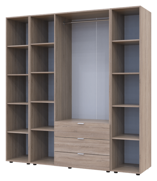 Шкаф Doros Гелар Дуб сонома 192.6х49.5х203.4 см - изображение 2