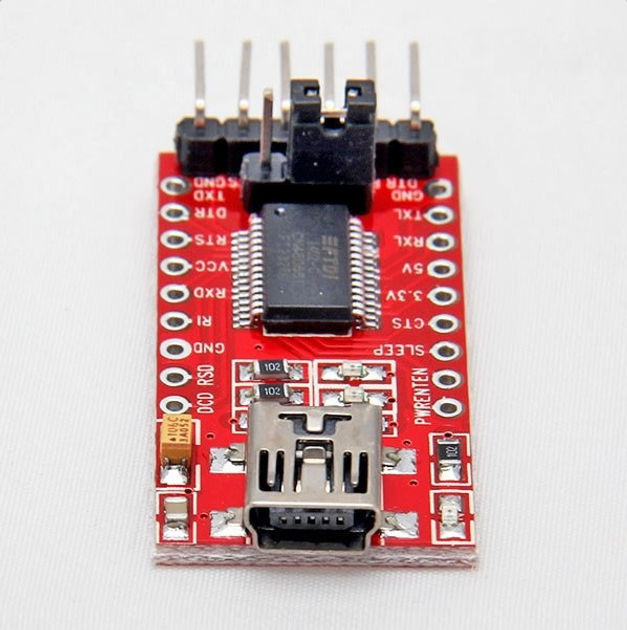 Переходник USB-UART на FTDI (FT232RL) USB mini, 6pin