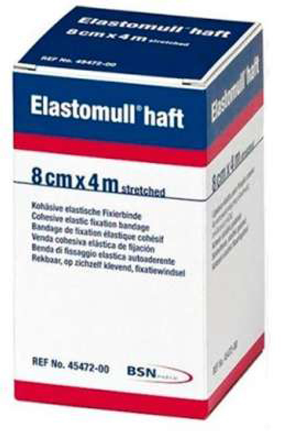 Bandaż elastyczny Bsn Medical Elastomull Haft Bandage 4 m x 8 cm (4042809029468) - obraz 1
