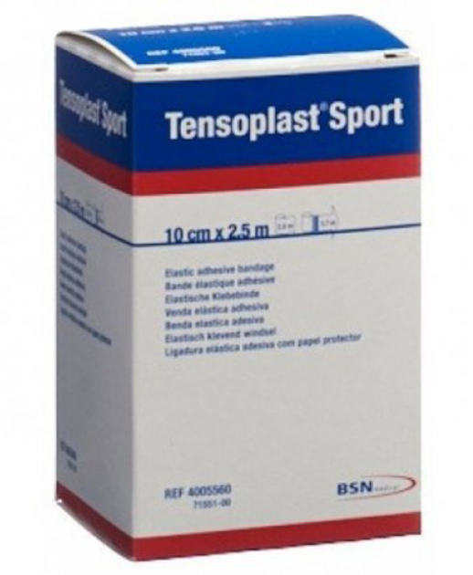 Bandaż elastyczny Bsn Medical Tensoplast Sport Bandage 10 cm x 2.5 m (4042809002447) - obraz 1