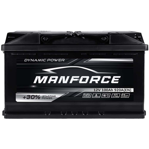 Автомобільний акумулятор 100Ah 920A R+ MANFORСE (правий +) - изображение 1