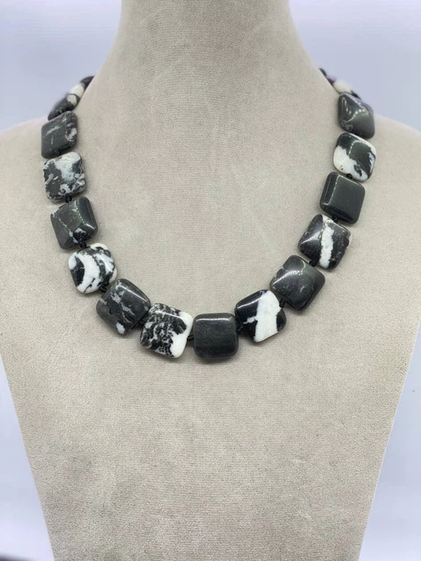 Бусы агат 44 см Белый 581 - Фото 2 Бусы агат 44 см Белый 581 - изображение 2