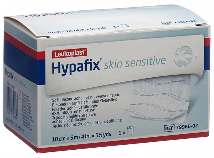 Пластырь Bsn Medical Hypafix Sin Sensitive Tape 10 см x 5 м (4042809578584) - изображение 1