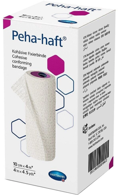 Эластичный бинт Hartmann Peha-Lastotel Elastic Bandage 10 см x 4 м (4052199515250) - изображение 1