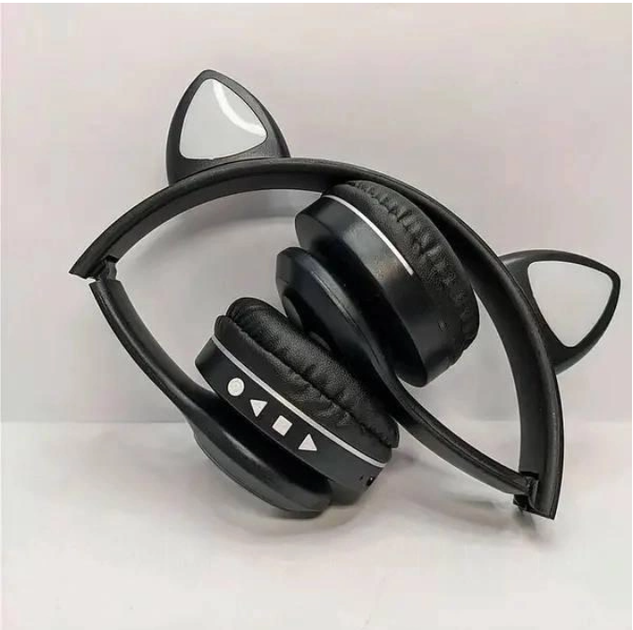 Бездротові навушники Bluetooth Cat Ear VZV-23M Котячі вушка Чорні - Фото 5 Бездротові навушники Bluetooth Cat Ear VZV-23M Котячі вушка Чорні - зображення 5